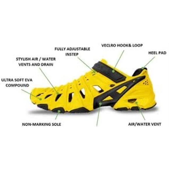 Crosskix 2.0 Yellowjacket Hybrid Water Shoes Bright Yellow Foam Slip-On NEW-NIB - Picture 5 of 15